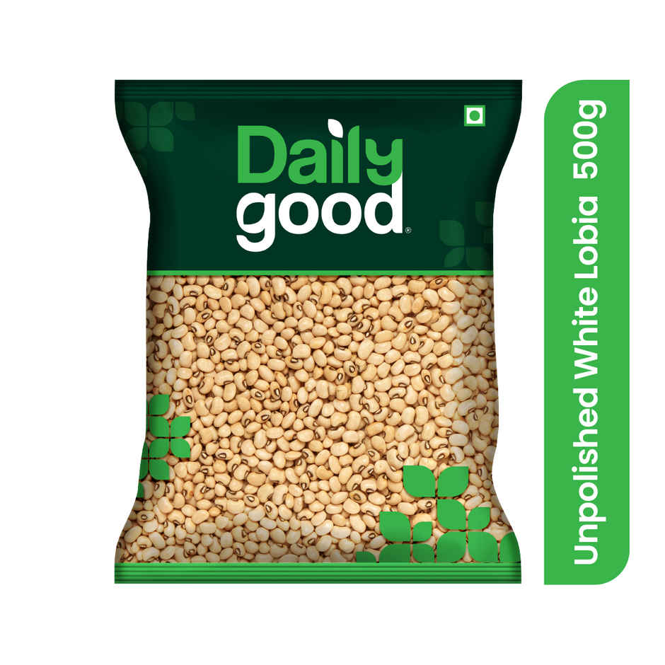 Daily Good Unpolished White Lobiya - Cowpea Combo