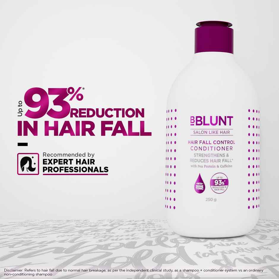 BBlunt Hair Fall Control Conditioner Pea Protein & Caffeine For Stronger Hair