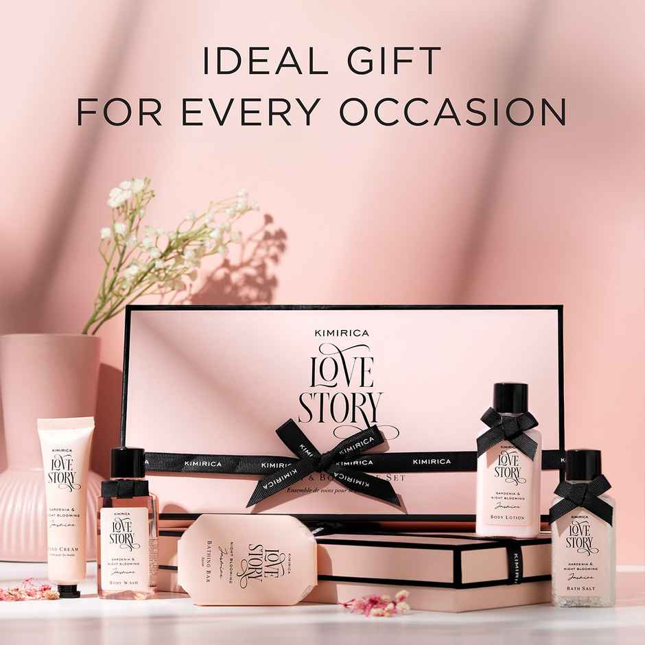 Kimirica Love Story Experience Set | Luxury Bath & Body Selfcare Gift Set for Women