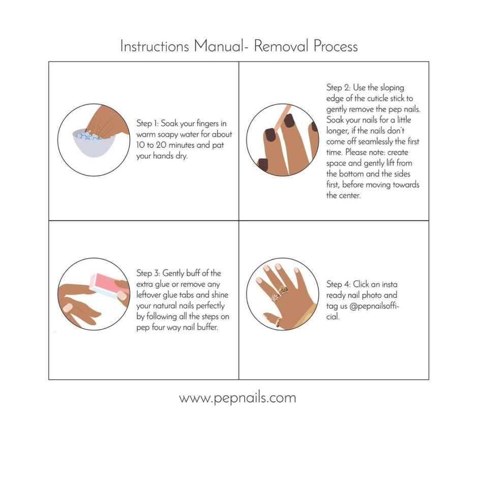 Pep Nails | Champagne | Hand Nails | Medium Round Nude | Glossy Glitter Press On Nails | 24 Tips