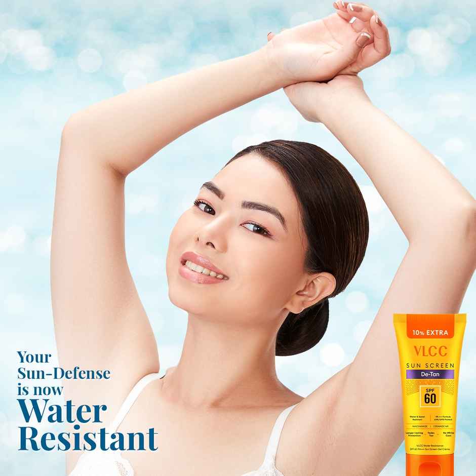 VLCC DeTan Water Resistant SPF 60 PA+++ Sunscreen Gel Creme