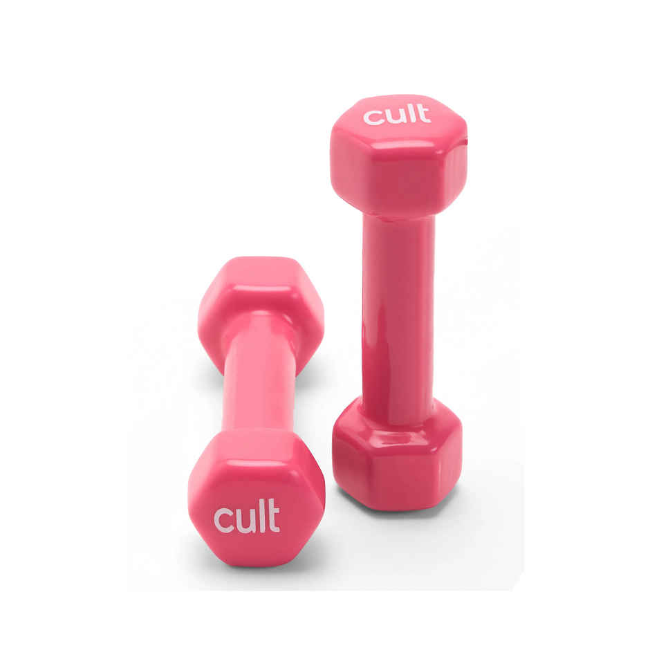 Cult Vinyl Dumbbell Set (1 kg X 2) | Pink