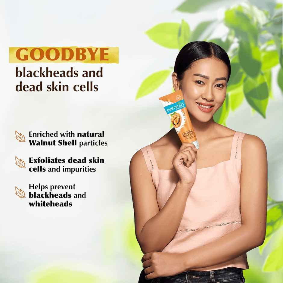 Everyuth Naturals Exfoliating Walnut Scrub for Blackheads & Dead Skin Cells