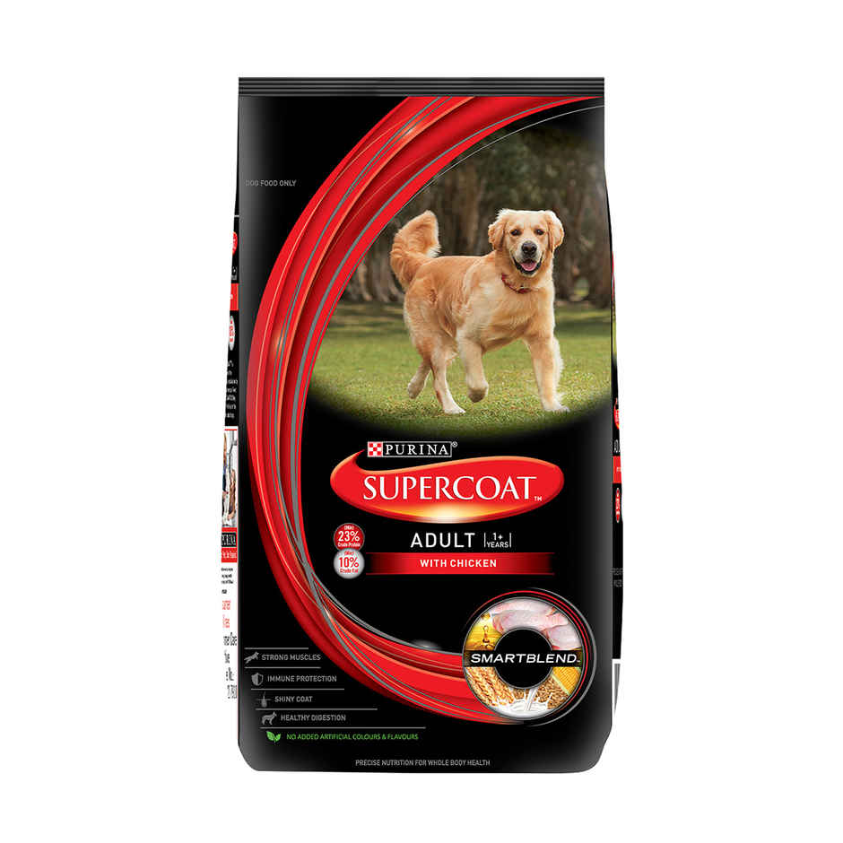PURINA SUPERCOAT Adult | 1+ Years | Dry Dog Food with Chicken