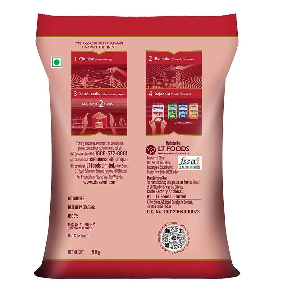 Daawat Super Pure Basmati Rice | Extra Long Grain