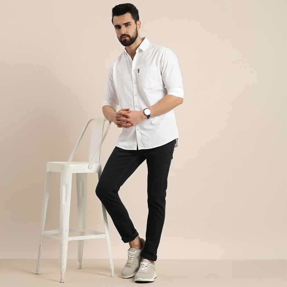 Dillinger Men's Shirt | DLMSRT001WHT | White - M