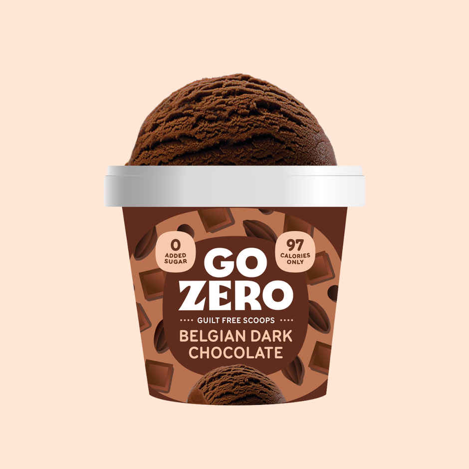 Go Zero Belgian Dark Chocolate Guilt Free Ice Cream Cup