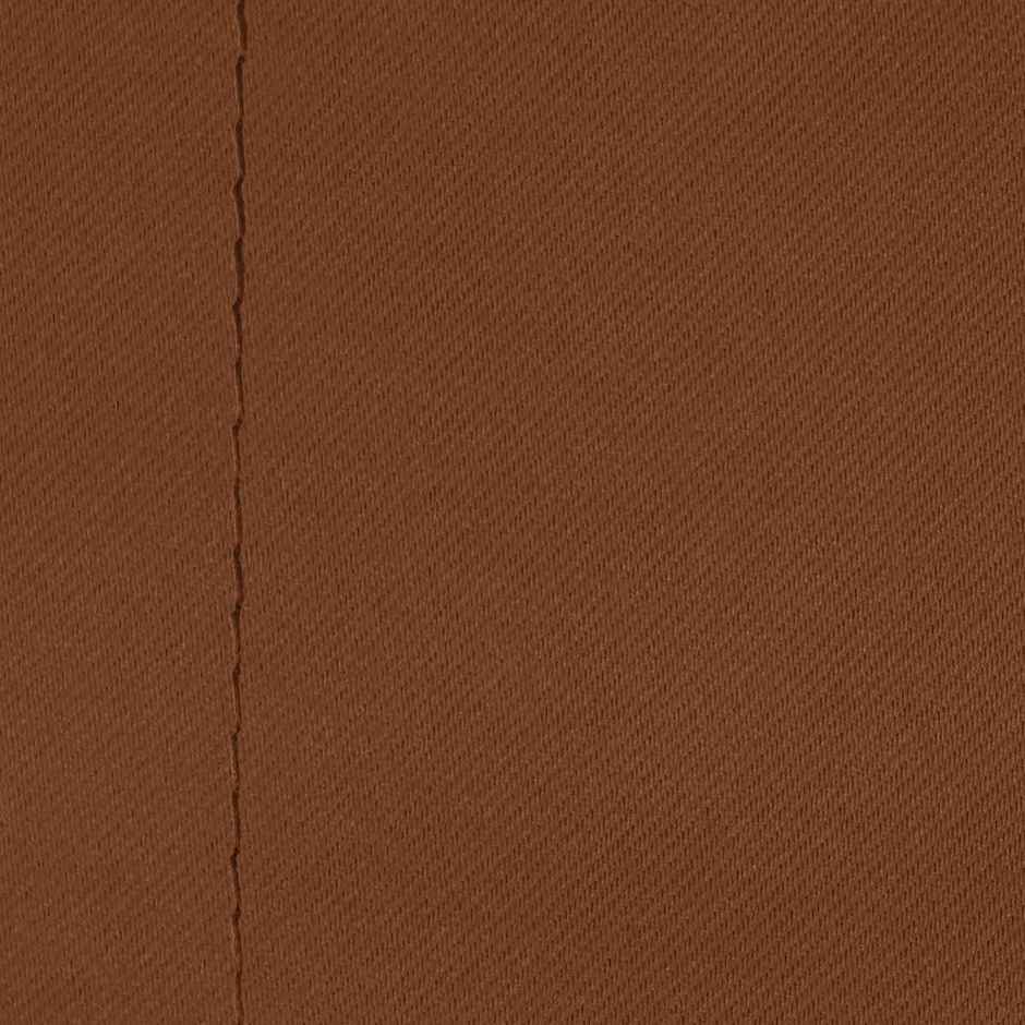 Story@Home 300 GSM 9 feet Faux Silk Blackout 1 U Long Door Curtain | Brown