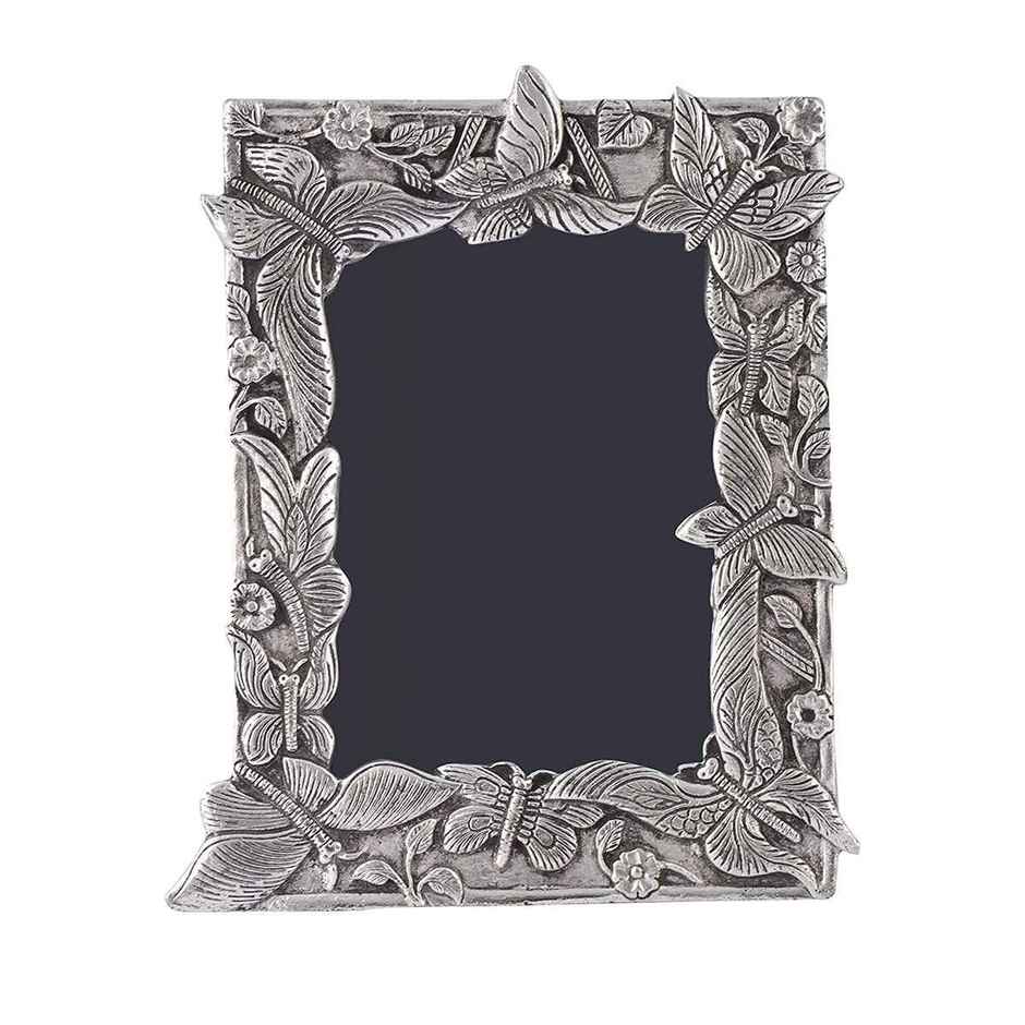 Devnidhii Photo Frame Silver Place with Butterfly Figurines