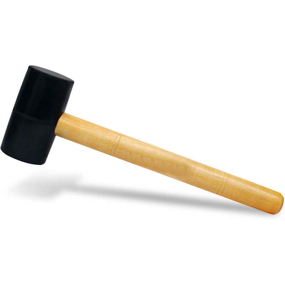 Visko 742 Professional Rubber Mallet Hammer | 2.5 Inch | With Wooden Handle Mallet | 0.64 Kg