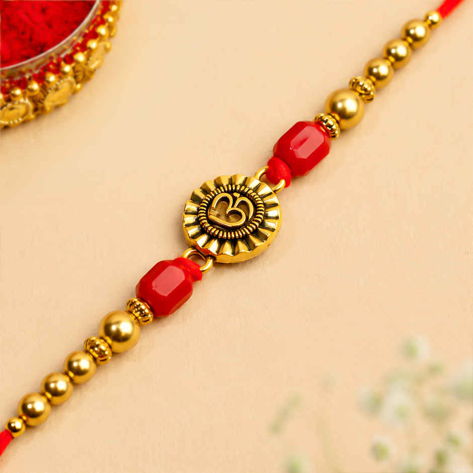 Rakhi for Brother | Om | Religious | Pack of 1 | Shree Rakhi