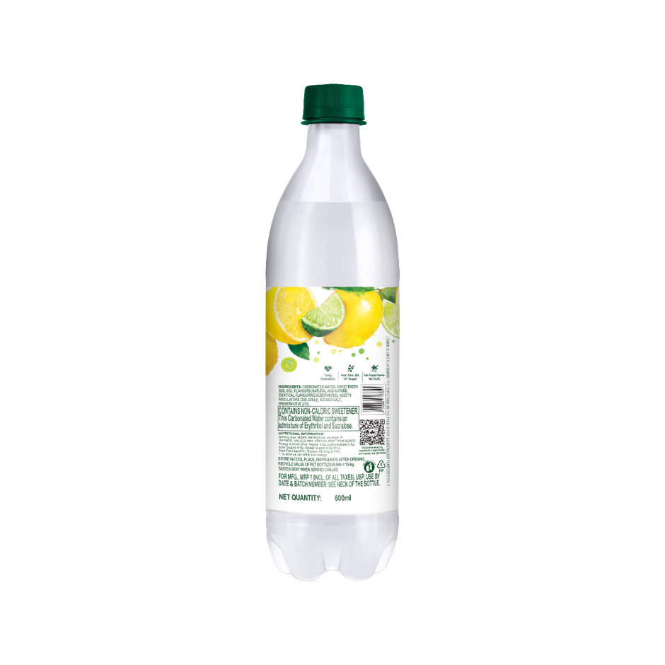 Paper Boat Zero Sugar Lemon Lime Sparkling Water | Sugar Free Cold Drink