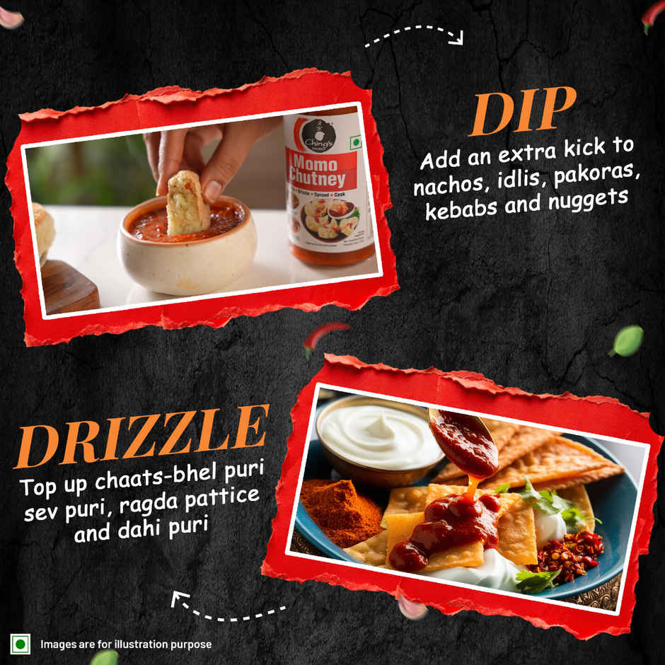 Ching'S Secret Momo Chutney (250g) & Prasuma Peri Peri Veg Momos (15pc) Combo 