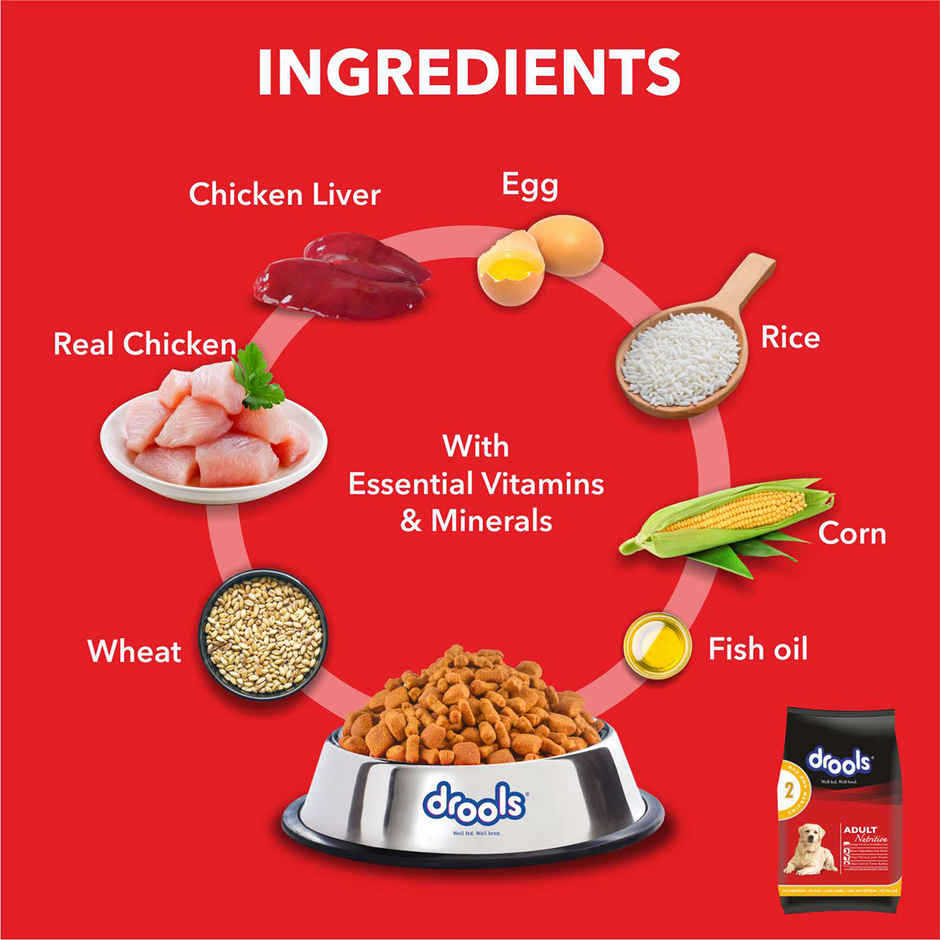 Drools Chicken and Egg Adult Dog Food