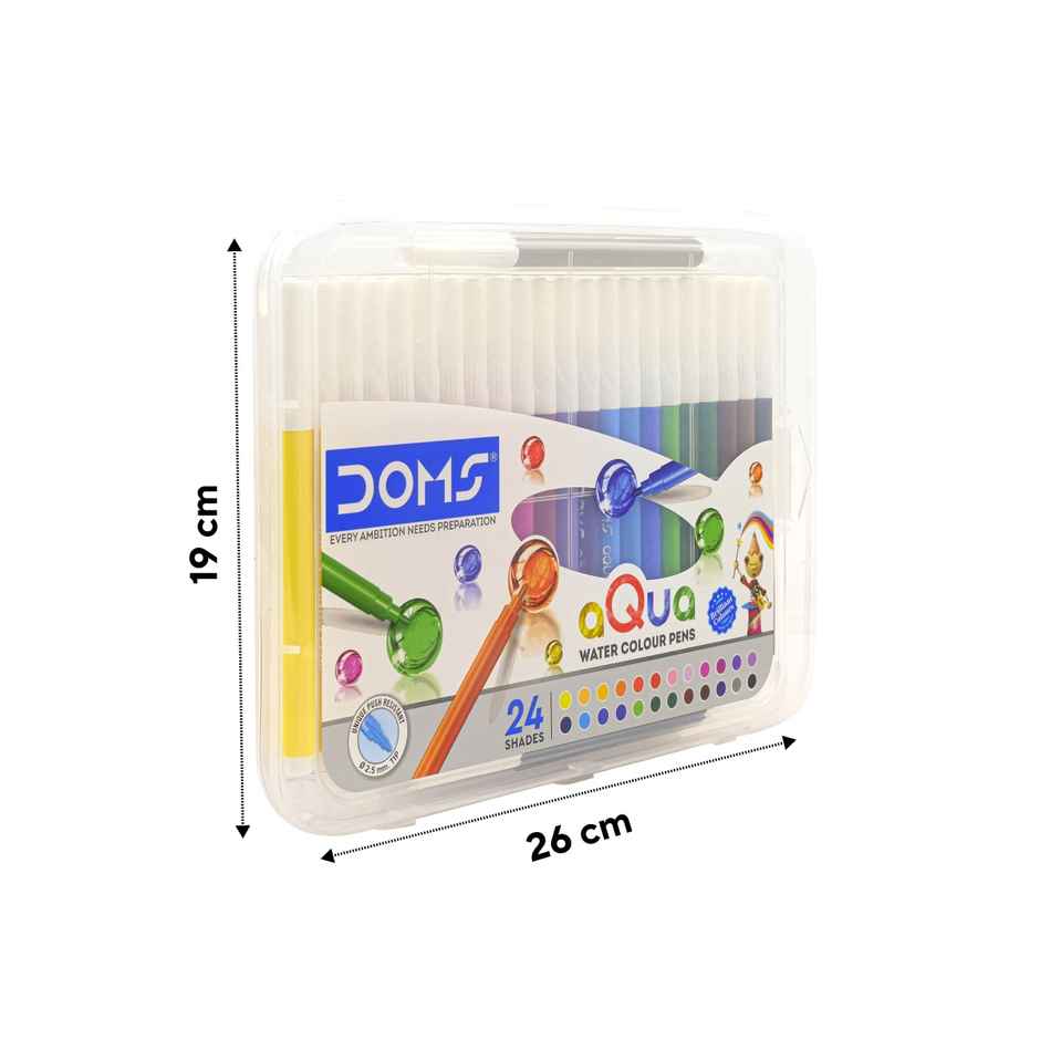 Doms Aqua 24 Shades Water Colours Pens