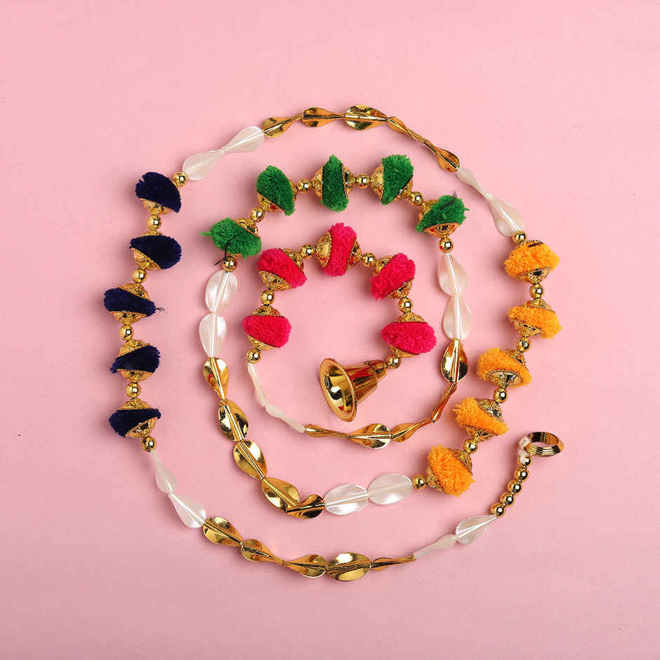 Gullak Toran Garland Curtain Pom Pom