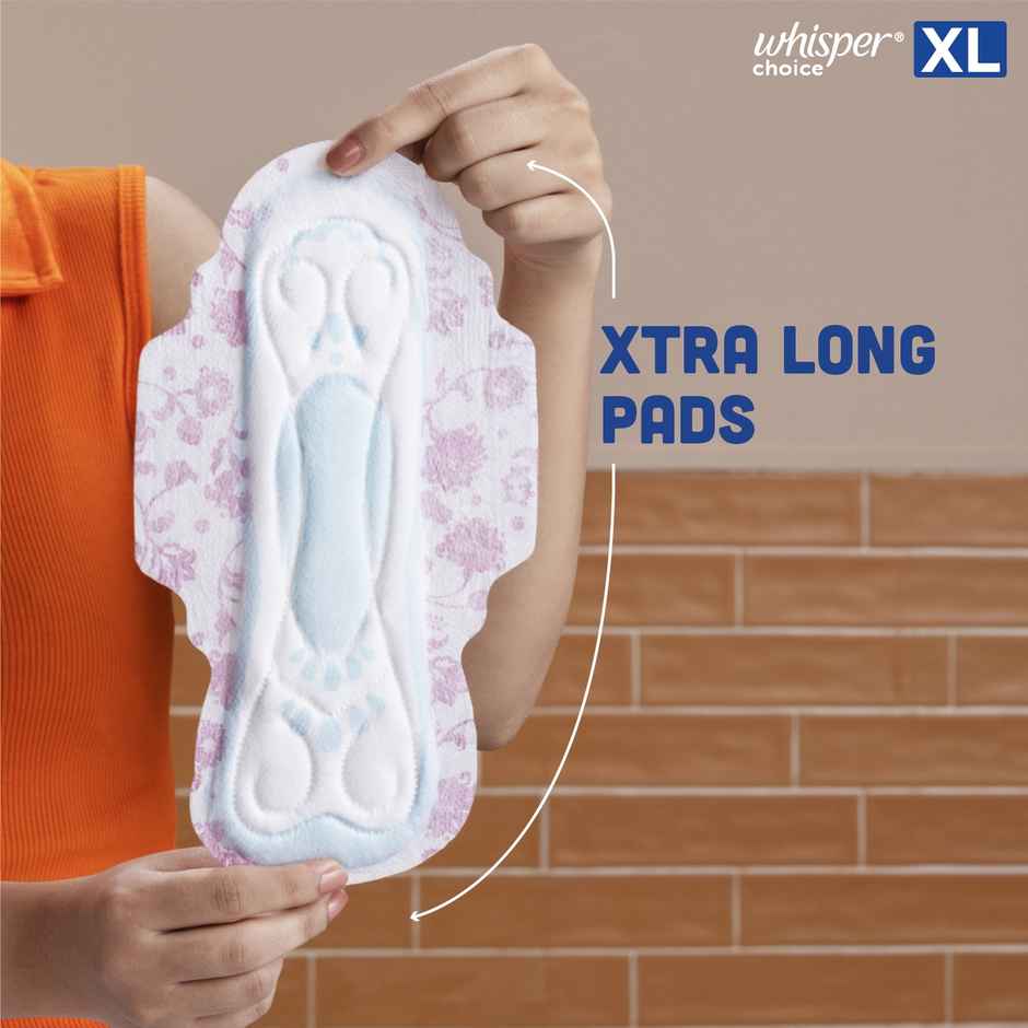 Whisper Choice XL, 36 XL Pads, for medium to heavy flow