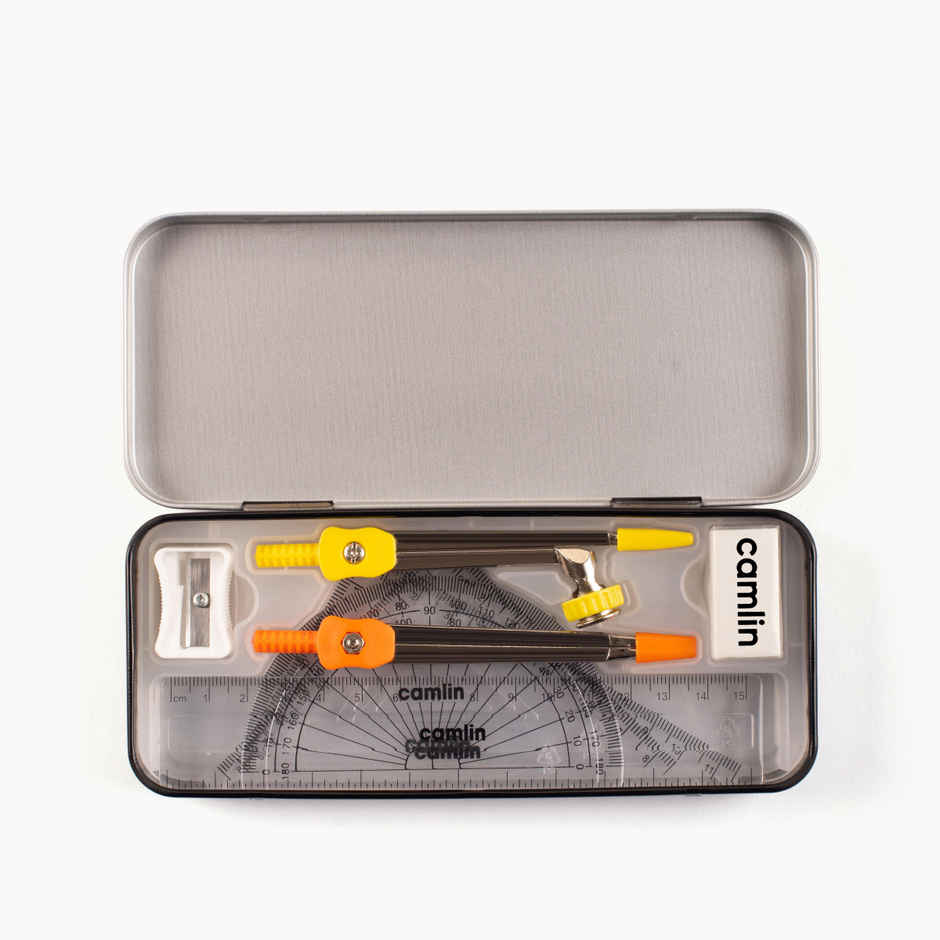  Camlin Geometry Box | Complete Geometry Tools - Orange