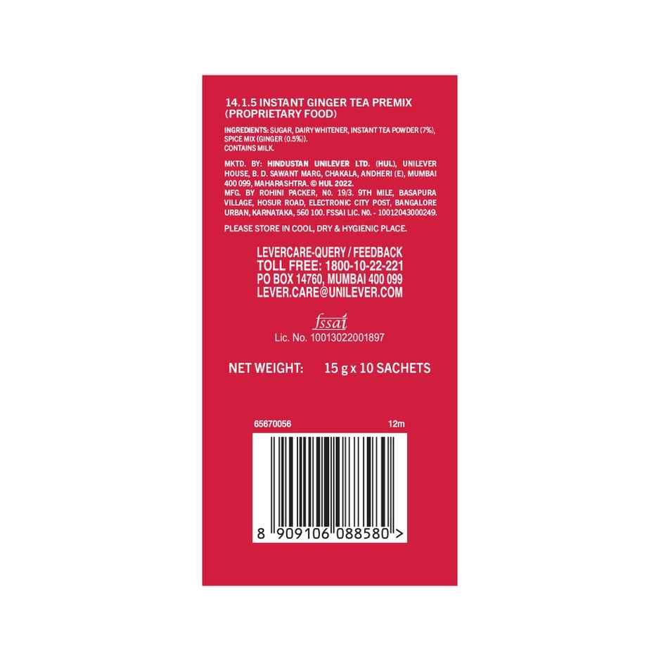 Red Label Instant Ginger Chai Premix