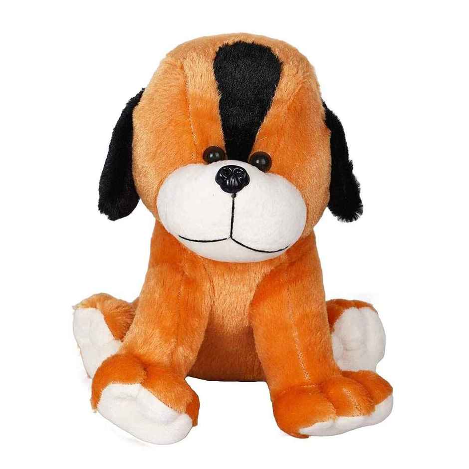DearJoy Angry Dog Soft Toy - Brown, 32 cm