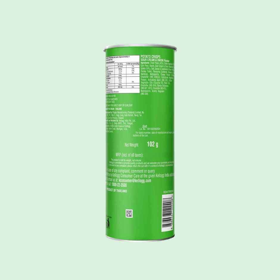 Pringles Potato Chips Sour Cream & Onion Flavour