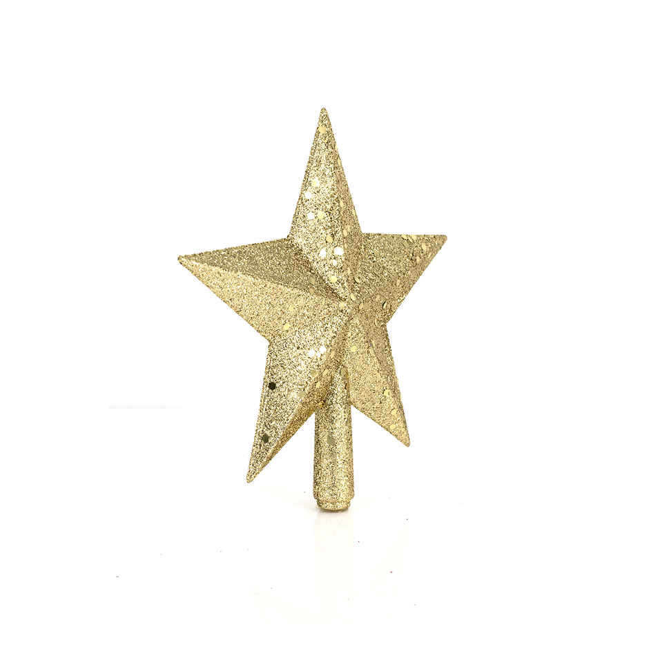 Christmas Tree Top Decorative Star | Golden | Picfest