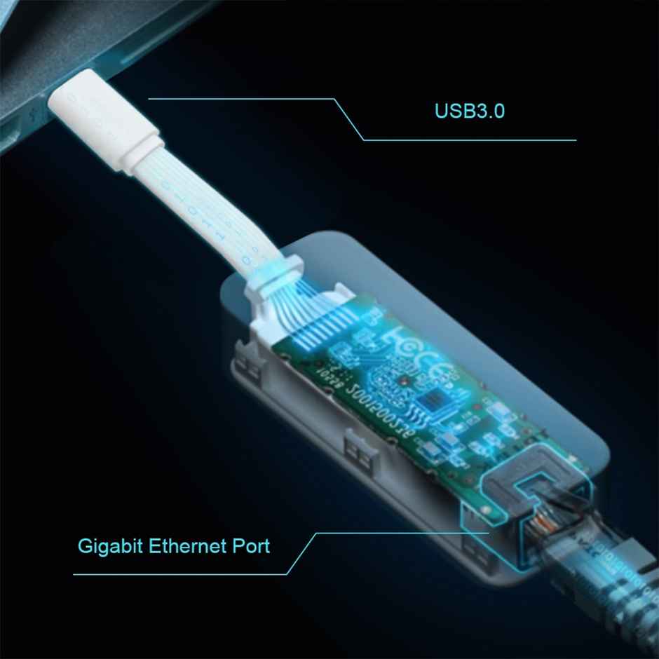 TP-Link UE300C USB 3.0 and Gigabit Type-C to RJ45 Gigabit Ethernet Network Adapter