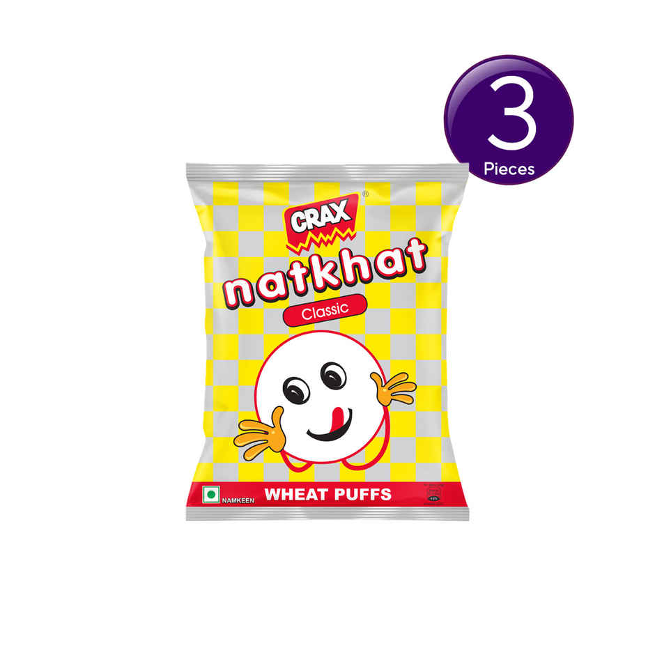 Crax Natkhat Classic Wheat Puff Snacks Combo