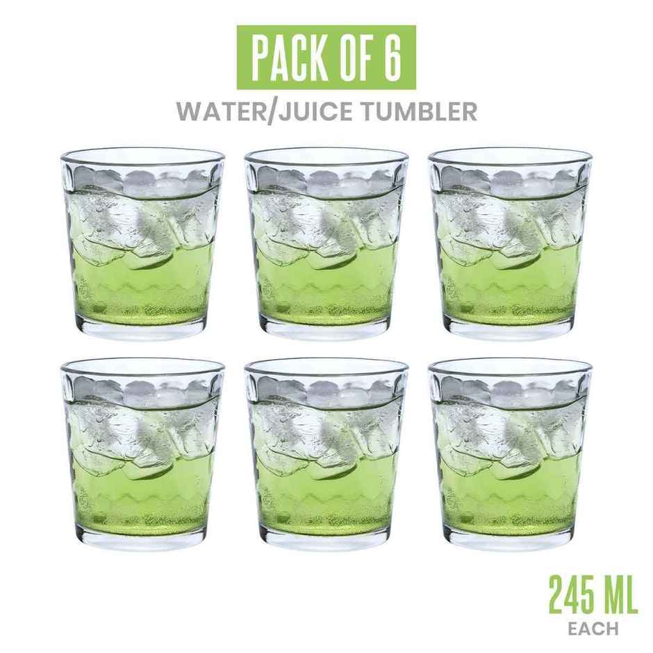 Yera Coolwave 245 ml Water/Juice Tumbler Set | 6 pcs