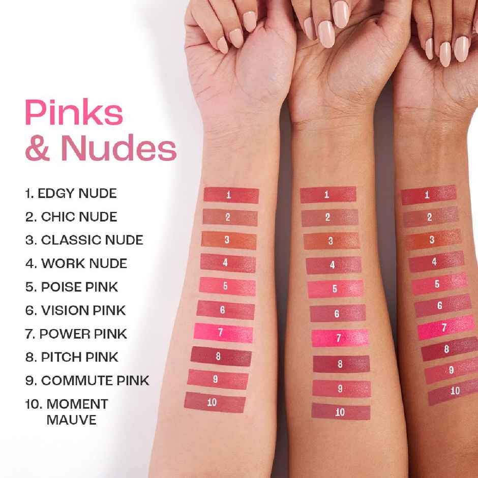 Lakme 9 to 5 Forever Matte Lip Crayon | Vitamin C | Long-Lasting Hydration | Break Brown