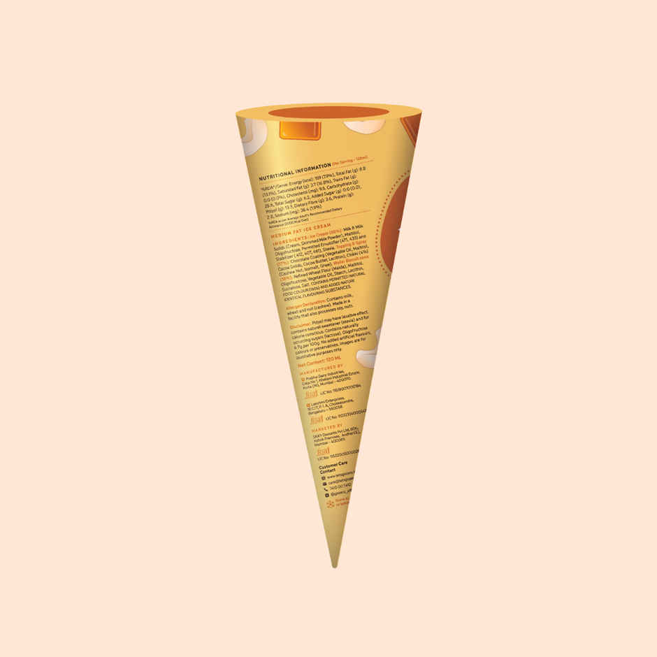Go Zero Butterscotch Caramel Guilt Free Ice Cream Cone