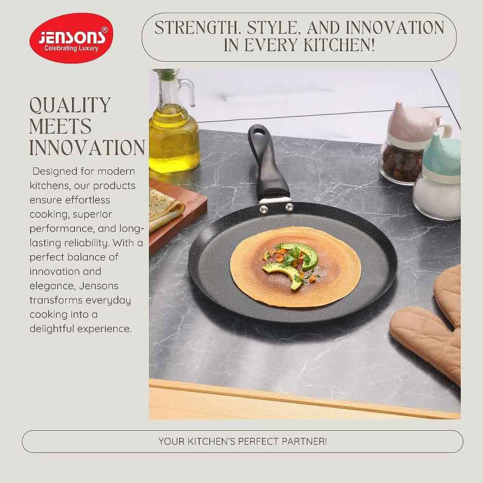Jensons Non Stick Dosa Tawa 30 cm | Gas Stove Compatible