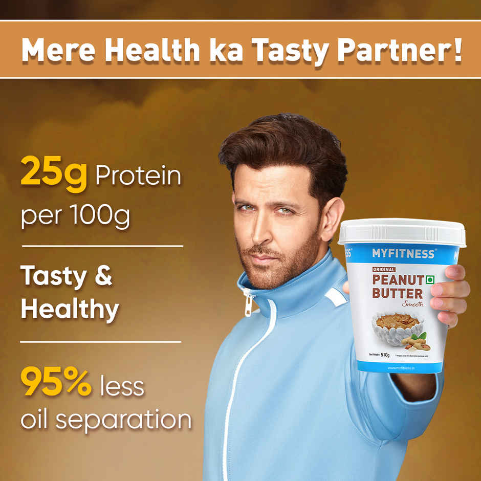 MyFitness Original Peanut Butter Smooth Spread | High Protein