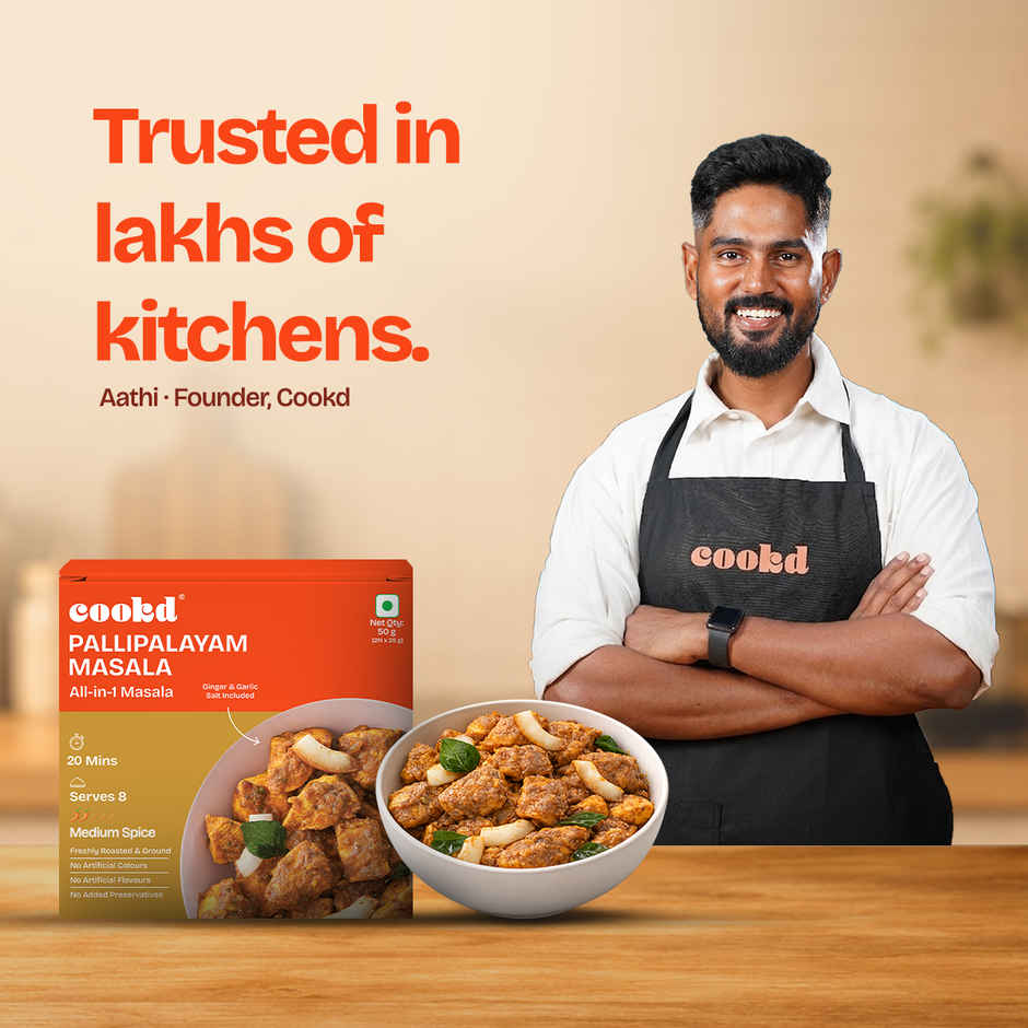 Cookd Pallipalayam Chicken & Mutton Masala - Authentic Fry Masala