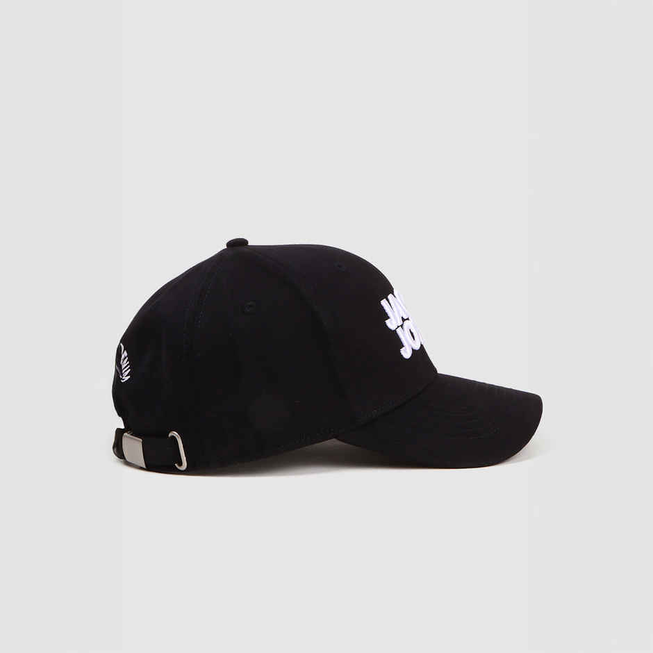 Jack & Jones Men's Embroidered Cotton Baseball Cap | Black - Free Size