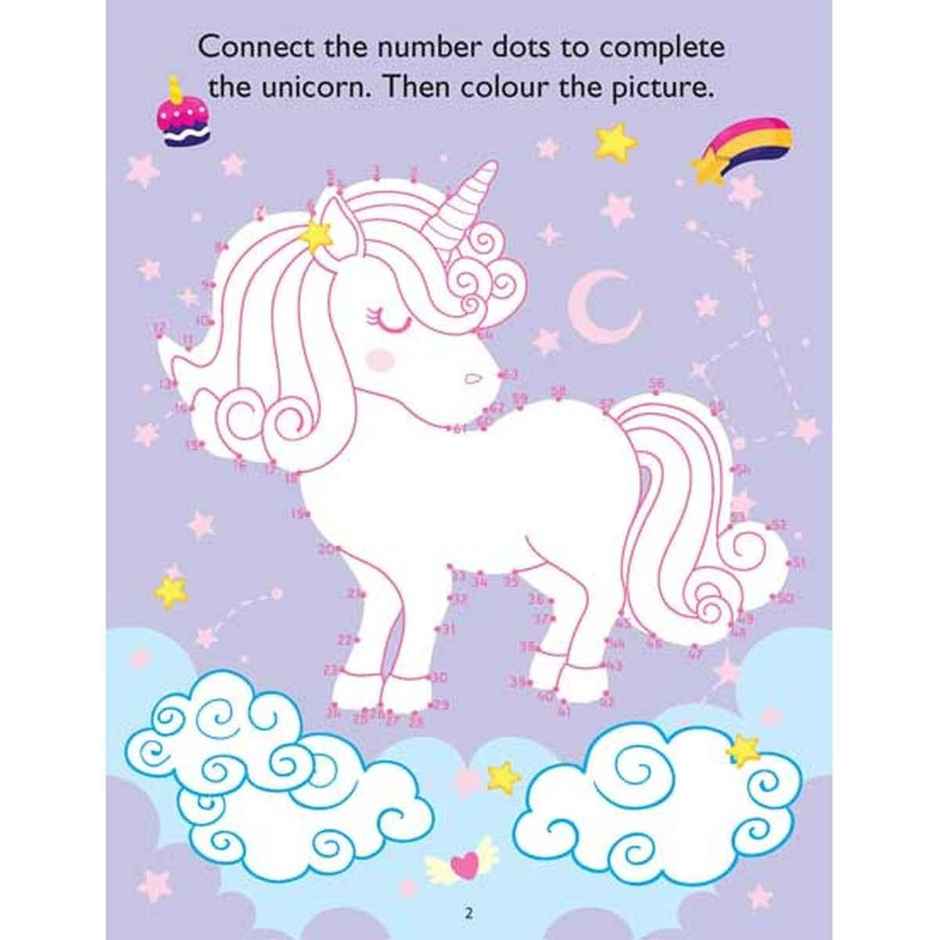 My Magical Unicorn Sticker & Activity Book For Kids Age 3-8 Yr | Cute Unicorn Designs For Colouring