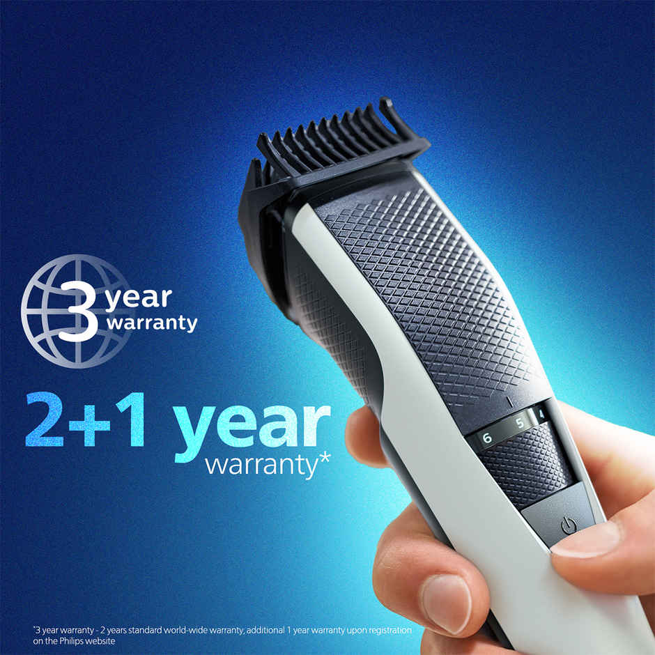 Philips Skin Friendly Cordless Beard & Moustache Trimmer for Men | 10 Length Settings | BT3101/15