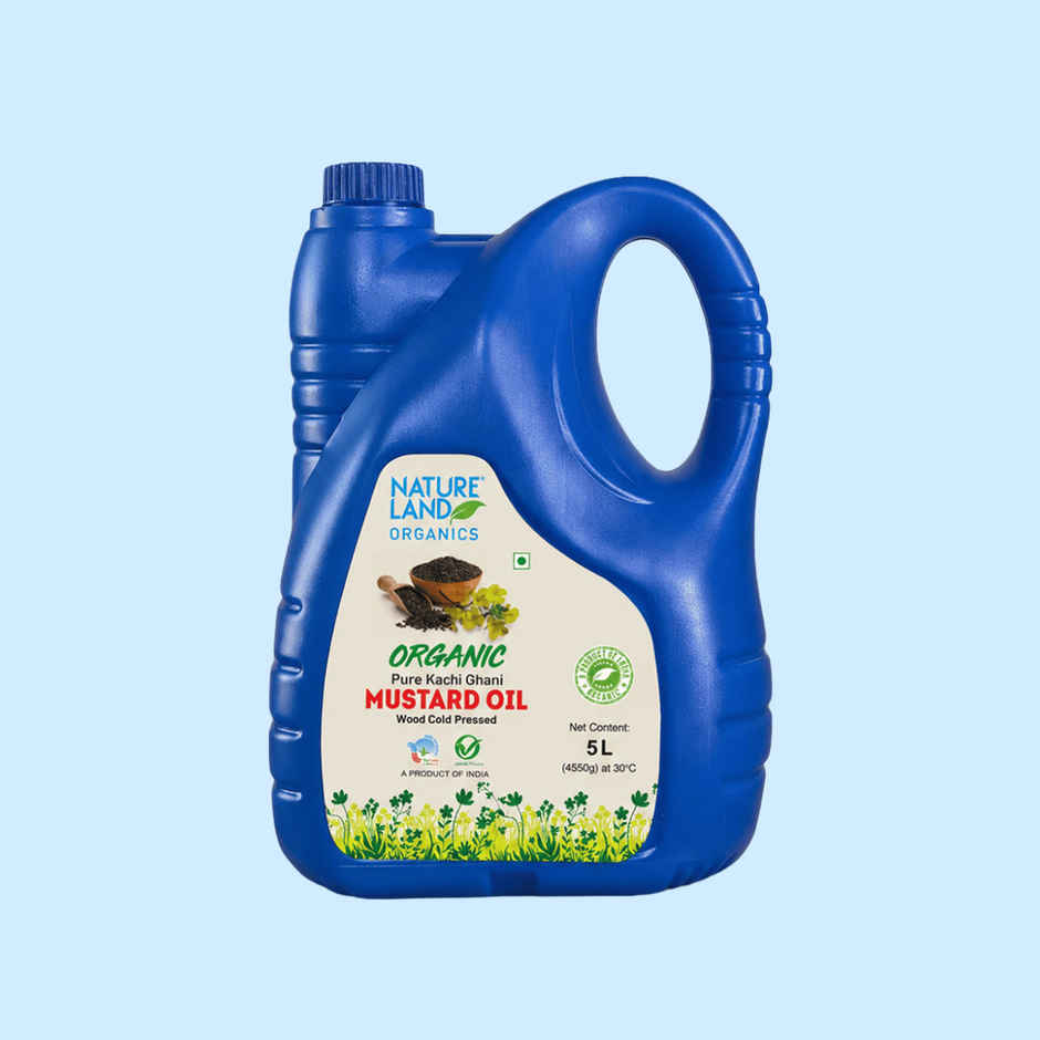 Natureland Organics Mustard (Sarson) Cold Pressed Oil | Kacchi Ghani