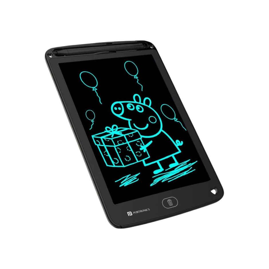 Portronics Ruffpad Writable Lcd Writing Pad Screen 21.5Cm 8.5 Inch Playing Handwriting Kids & Adults