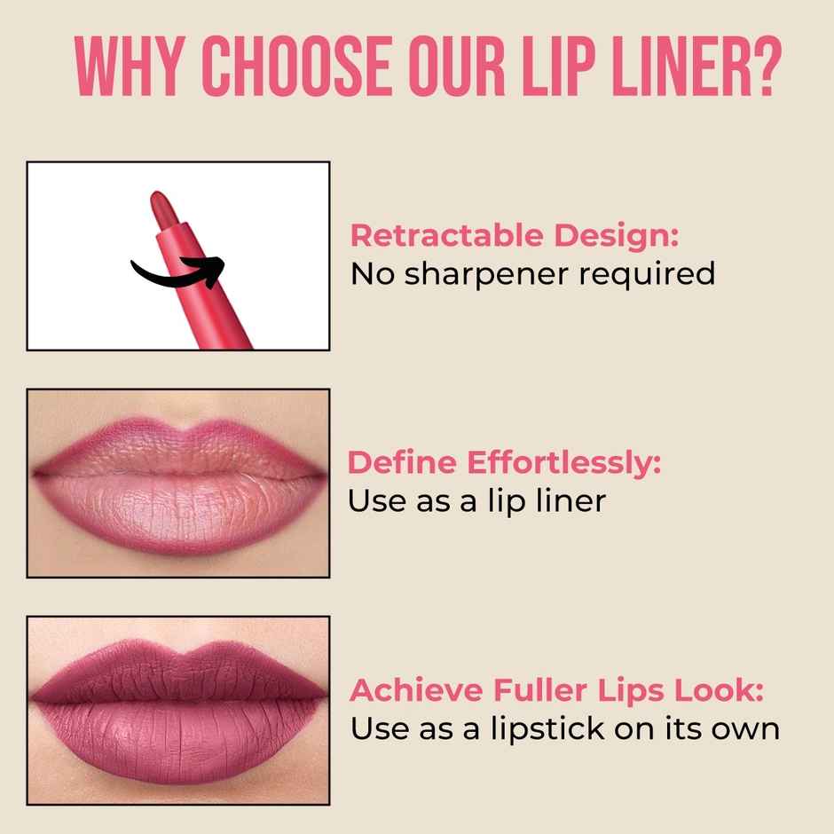 Insight Cosmetics Glide On Lip Liner - Ghosted