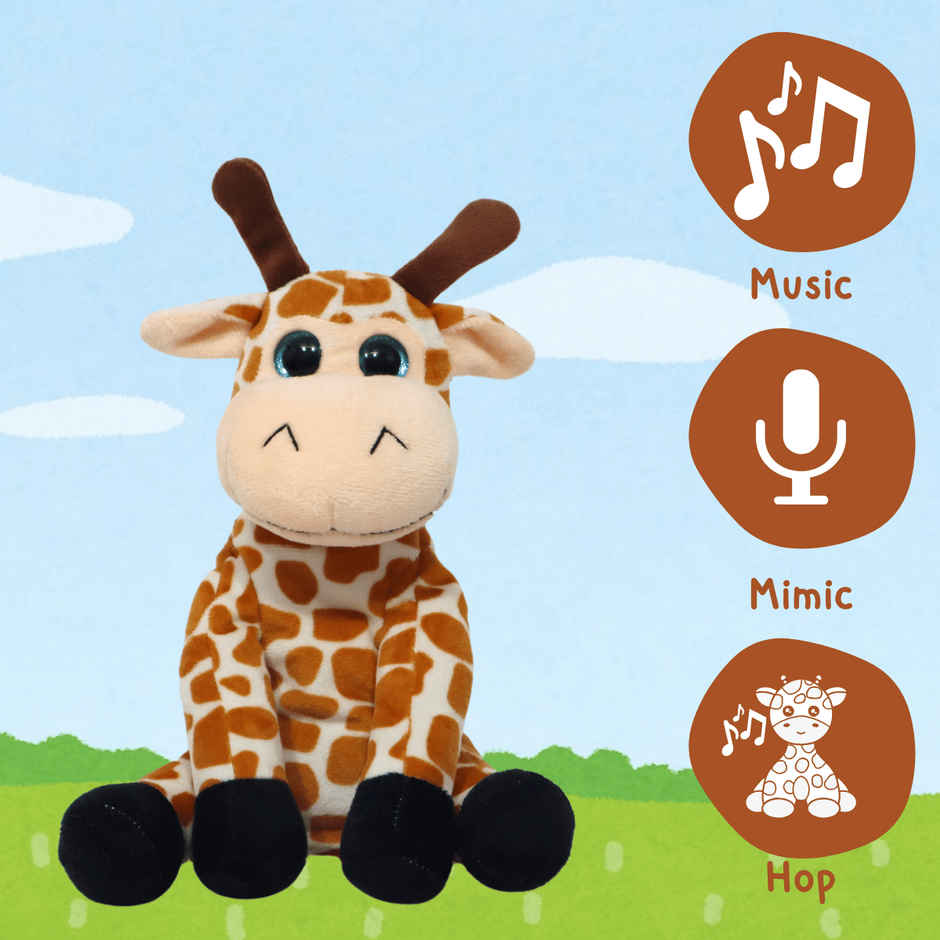 Toytales Giraffe | Plushies | Soft Toys | Electronic Toys| Birthday Gifts | Jumping Toys