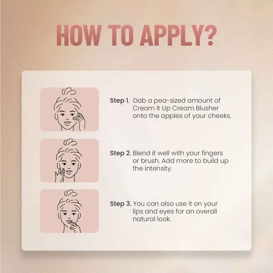 Swiss Beauty Cream It Up Blusher With Shea Butter - 2 Natural Flush