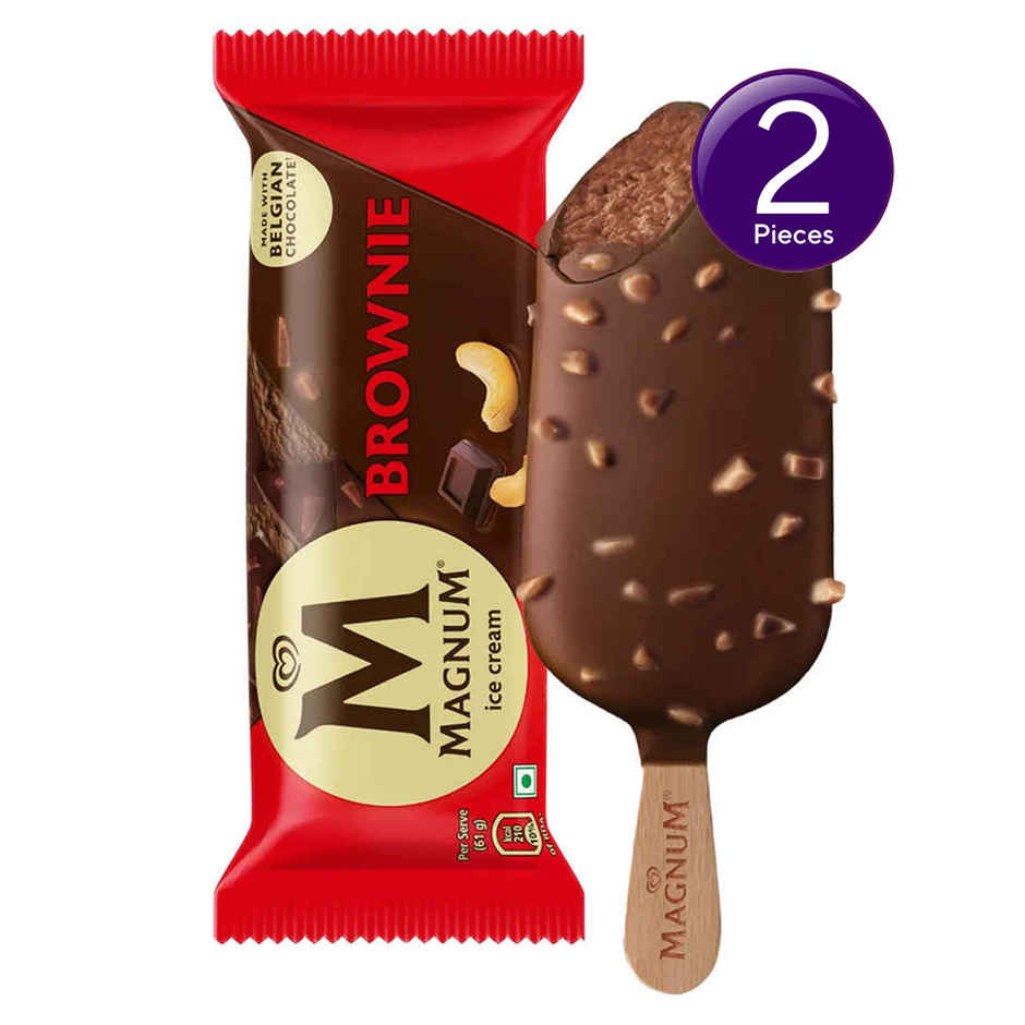 Kwality Wall's Magnum Brownie Ice Cream Stick Combo