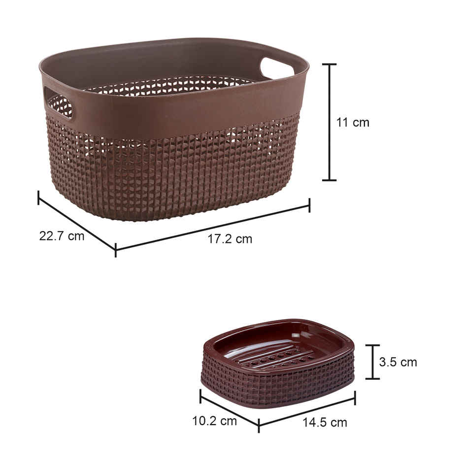Filo Bath Set | Brown | Jali Packing