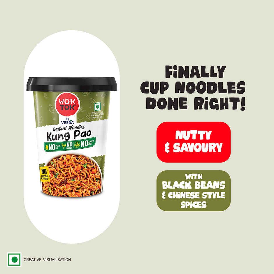 Wok Tok by Veeba Instant Cup Noodles Kung Pao