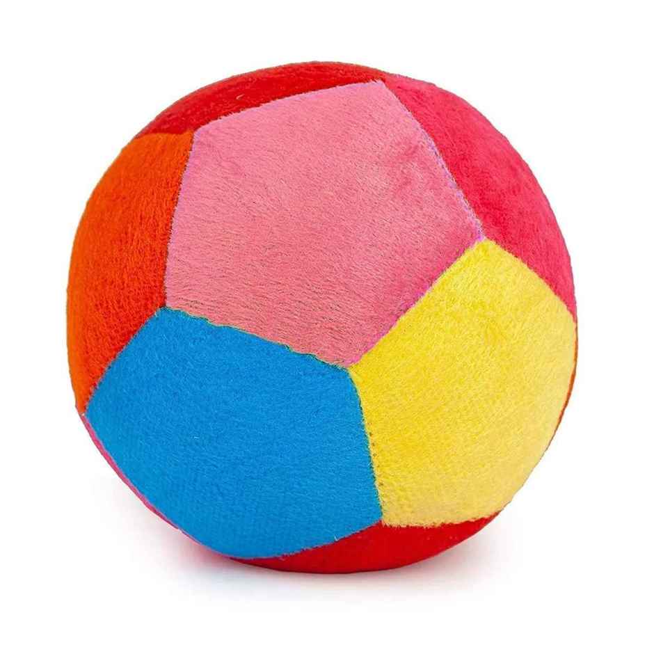 DearJoy Baby Soft Ball With Rattle Sound - Multicolour
