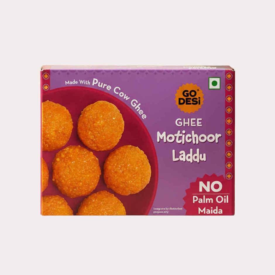 GO DESi Ghee Motichoor Laddu | No Palm Oil | With Pure DESi Ghee