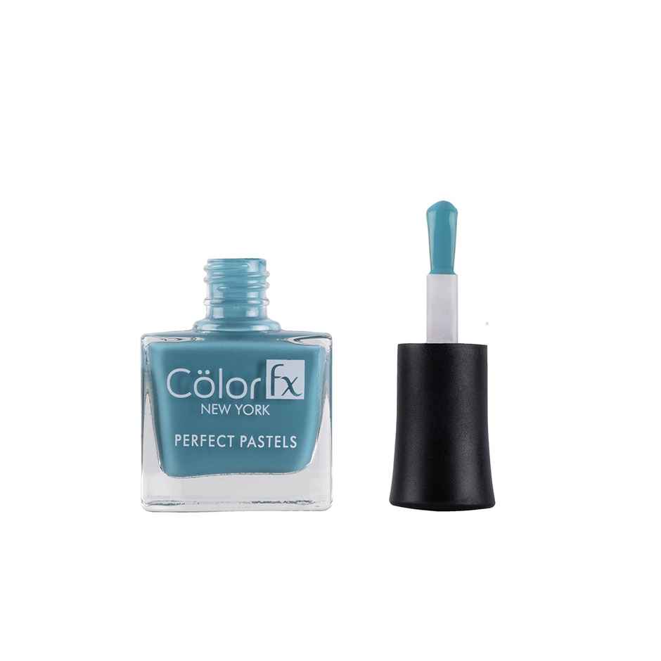 Color Fx Teal Pastel Nail Polish, Long Lasting Nail Paint 162