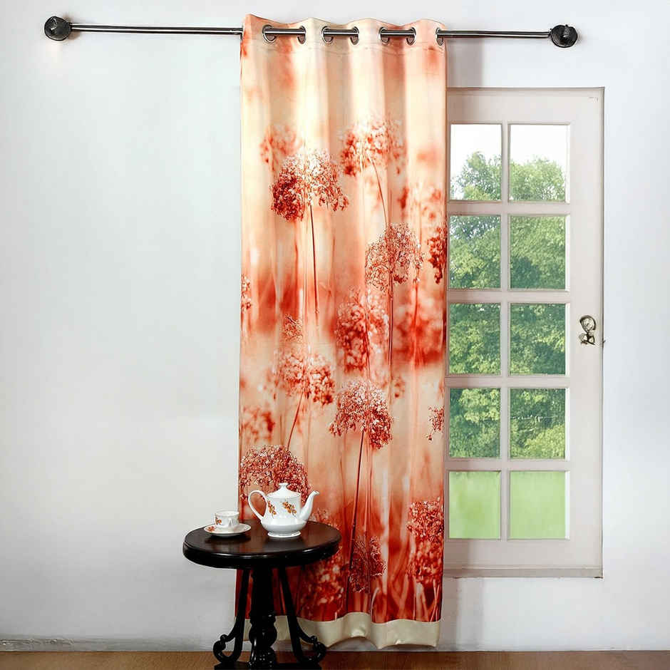 Lushomes Blackout Door Curtain - Jungle Printed | 8 Metal Eyelets | 54 x 108 inch