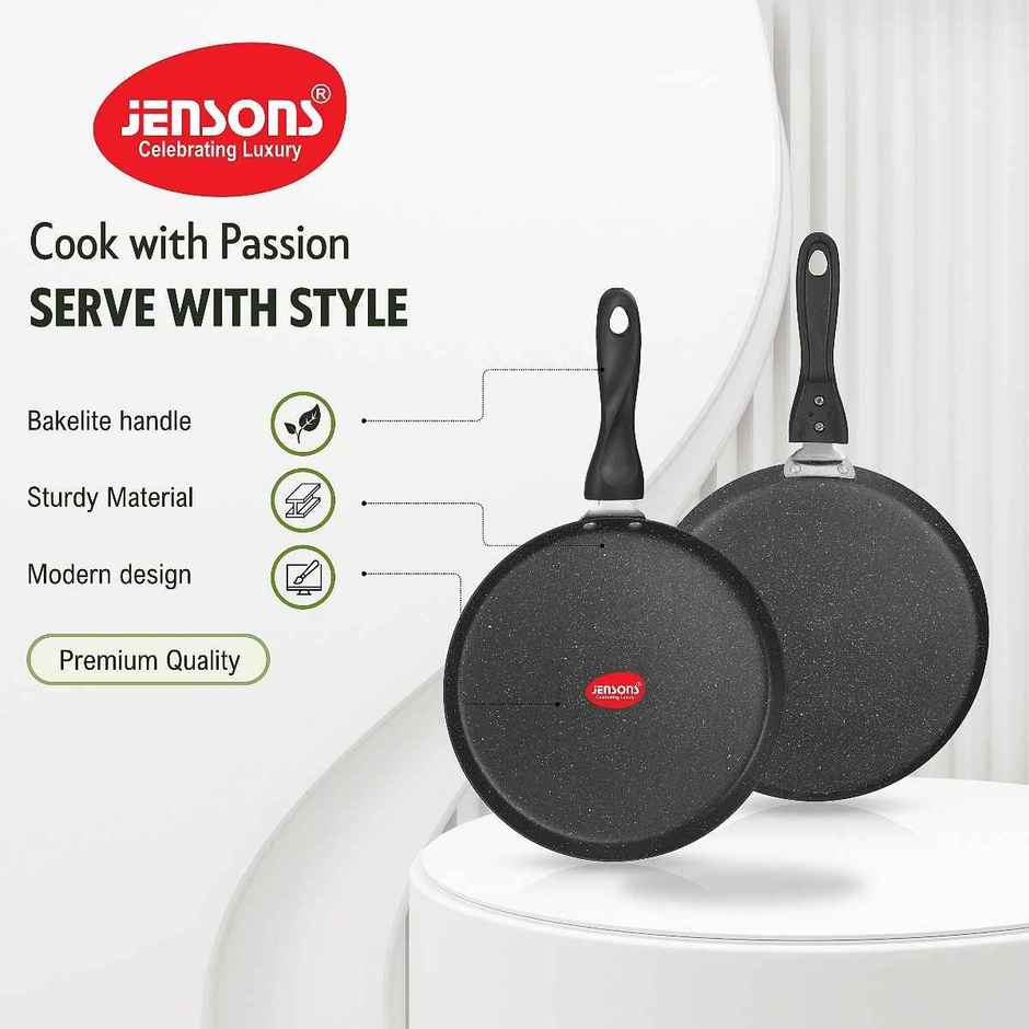 Jensons Non Stick Dosa Tawa 30 cm | Gas Stove Compatible